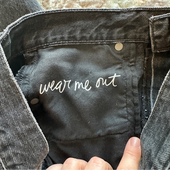 Revolve GRLFRND Black Karolina High-Rise Skinny Jean Raw Hem 26 - Picture 6 of 10